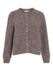 Vila VILARKA O-Neck L/S Knit Cardigan in Falcon Melange