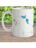 Mr. & Mrs. Panda Tasse Einhorn Blume ohne Spruch in Weiß