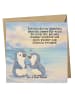 Mr. & Mrs. Panda Grußkarte Pinguine trösten Design mit Spruch in Weiß