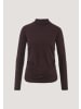 Hessnatur Shirt Langarm Slim in schwarzbeere