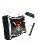relaxdays 3-tlg. Pinata Set "Piratenflagge" in Schwarz