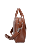 Dermata Aktentasche Leder 40 cm Laptopfach cognac