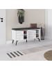 CALICOSY TV-Möbel BENCH in Weiß - (W)107  x (H)55  x (L)35 cm