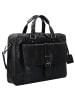 Leonhard Heyden Roma Aktentasche Leder 40 cm Laptopfach schwarz