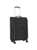 D&N Travel Line 9204 4 Rollen Kofferset 3-teilig mit Dehnfalte schwarz
