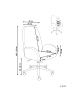 Beliani Bürostuhl CLARE in Grün/Schwarz/Gold - (W) 62 x (H) 100 x (L) 64 cm