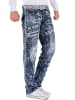 KOSMO LUPO Herren Regular Fit Jeans Stonewashed in Blue