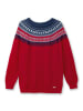 sheego Norwegerpullover in kirschrot