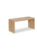 relaxdays Sitzbank in Natur - (B)90 x (H)43 x (T)33 cm
