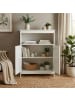 FineBuy Bücherregal in Weiß / MDF / 60x28x80