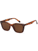 styleBREAKER Nerd Sonnenbrille in Braun Demi / Braun Getönt