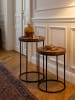 KADIMA DESIGN Design Satztisch WL5.661 Metall Beistelltisch 2er Set Klein,