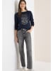Cecil Shirt mit Stickerei in Blau