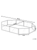 Beliani Tablett CHABRIS in Gold/Transparent - (W) 32 x (H) 6 x (L) 22 cm