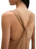 Marc O'Polo Jerseykleid shaped mit Knoten-Detail in Burnt Brown