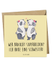 Mr. & Mrs. Panda Klappkarte Liebe Schwester mit Spruch in Gelb Pastell