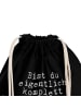 Mr. & Mrs. Panda Turnbeutel Bist du eigentlich komplett... mit S... in Schwarz