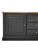 Signature Sideboard FONTAINEBLEAU in Schwarz - (W)196  x (H)78  x (L)48 cm