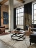 KADIMA DESIGN Couchtisch | Sheesham/Metall, 60x30x60cm, Industrial