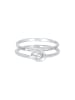 Elli Ring 925 Sterling Silber Knoten, Ring Set in Silber