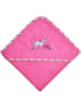 Wörner Frottier Kapuzenbadetuch Pferd orchidee in pink