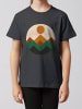 wat? Apparel T-Shirt Geometric Landscape 2 in Grau