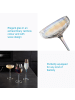 Intirilife Martini Cocktail Glas 140ml in 4x 140ml Regenbogen Schimmer