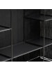 5five Simply Smart Doppelte Textilkleiderschrank DRESSY mit 2 Regalen in Schwarz, 45 x 165 x 155 cm