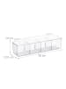 relaxdays 2 x Schranktür Organizer in Transparent - (B)38 x (H)10 x (T)12,5 cm