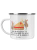 Mr. & Mrs. Panda Camping Emaille Tasse 6. Hochzeitstag Zuckerhoc... in Transparent