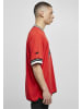 FUBU FUBU Herren FM231-011-2 FUBU Varsity Lacquered Mesh Tee in red/black