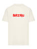 F4NT4STIC Heavy Oversize T-Shirt Koi Fish Oversize Japan Streetstyle in sand