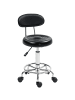 HOMCOM Rollhocker in Schwarz 40L x 32B x 86H cm