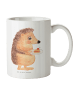 Mr. & Mrs. Panda Camping Tasse Igel Kuchenstück ohne Spruch in Weiß