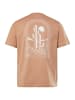 Men Plus Kurzarm T-Shirt in sand