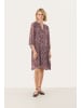 PART TWO Kleid ElkaPW Gerade Passform in Tawny Port Wallpaper Flower