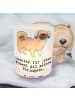 Mr. & Mrs. Panda Windlicht aus Glas Pekingese Moment mit Spruch in Transparent