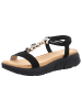 Artiker Keilsandalette in schwarz