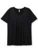 sheego T-Shirt in schwarz