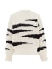 FENIA Damen Sweater in WOLLWEISS SCHWARZ