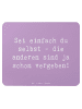 Mr. & Mrs. Panda Mouse Pad Spruch Selbstakzeptanz Einzigartig mi... in Lavendeltraum