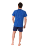NORMANN kurzarm Schlafanzug Shorty Pyjama Rundhals - 67179 in navy
