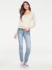 Heine Rundhals-Pullover in offwhite