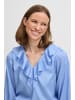 b. young BYHANIKO SS FRILL BLOUSE - LIGHT WOVEN Regular fit in Vista Blue