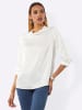 creation L Satinbluse in ecru