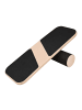 relaxdays Balance-Board in Natur/ Schwarz - (B)74 x (H)3 x (T)28 cm