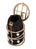 faina Women Bucket Bag With Chain Straps in Black