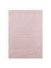 KADIMA DESIGN Teppich Kurzflor Uni-Farbe Microfaser Antirutsch Wohnzimmer waschbar in Rosa