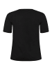 KAFFE curve T-Shirt kurzarm KCariana Loose fit in Black Deep