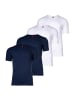 s.Oliver T-Shirt 4er Pack in Weiß/Marine